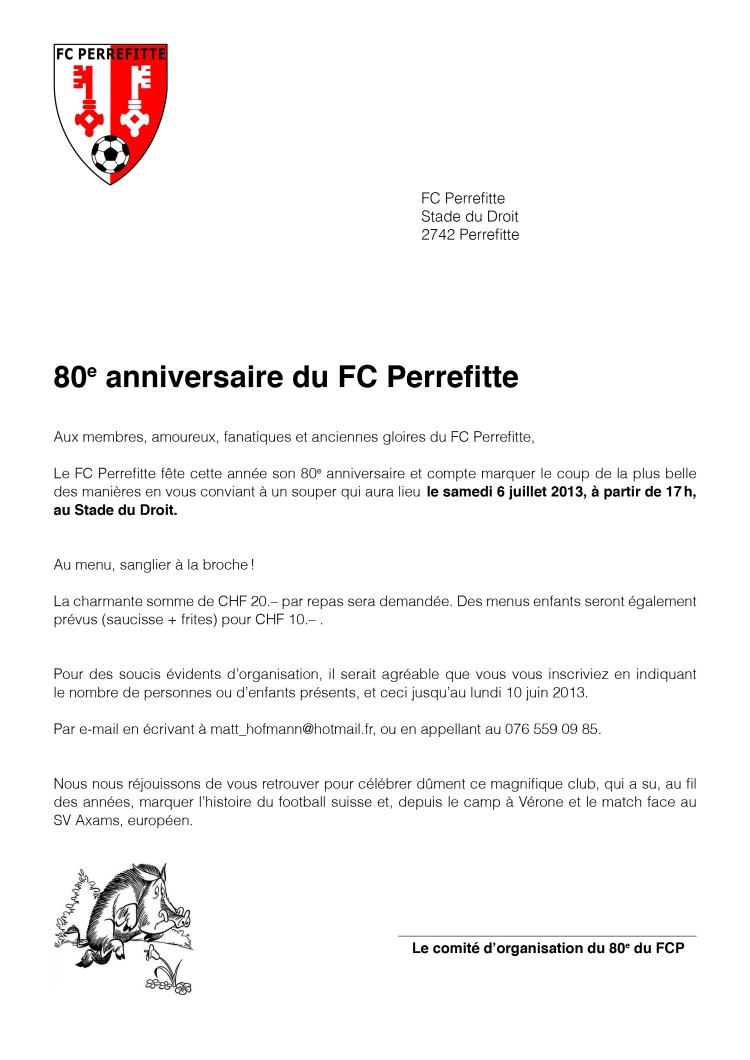 80e anniversaire du FCP !